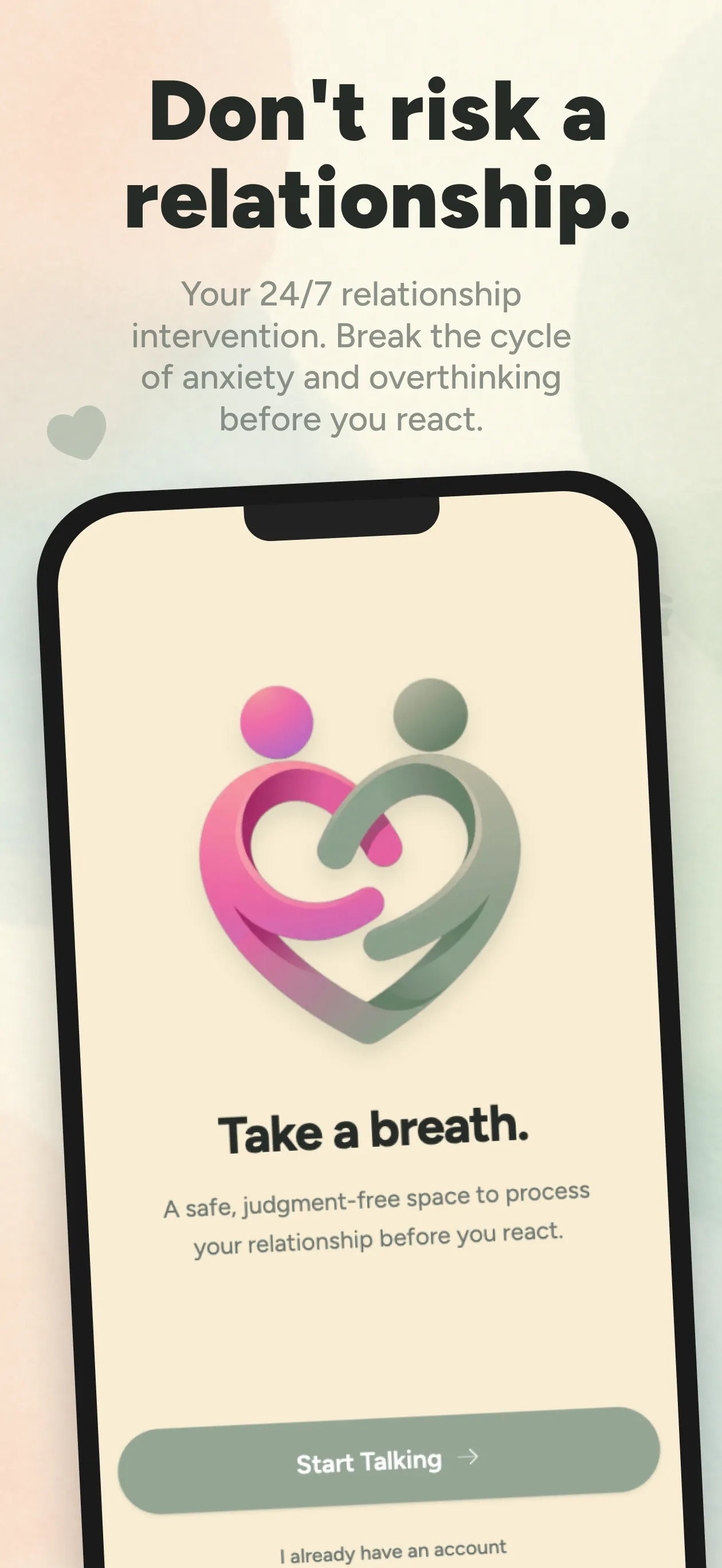 Don't Spiral app — Your 24/7 relationship intervention